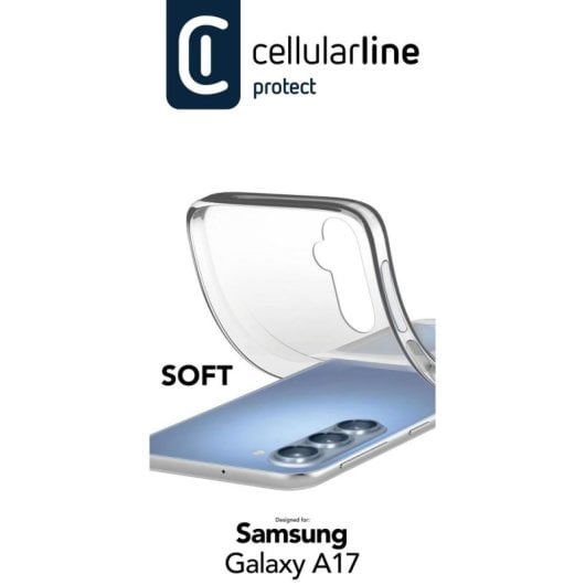 Funda para móvil Cellularline Soft Funda trasera Goma Transparente Ultrafina para Samsung Galaxy A17