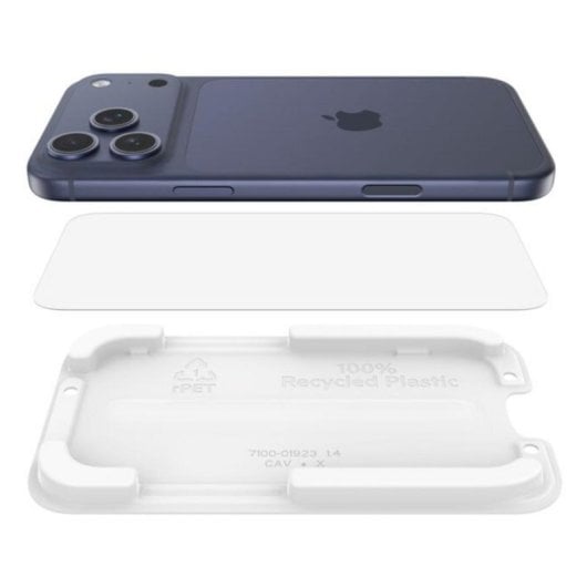 Belkin InvisiGlass Protetor de ecrã para iPhone 17 Pro Max, transparente, 9H, fabricado com material reciclado.