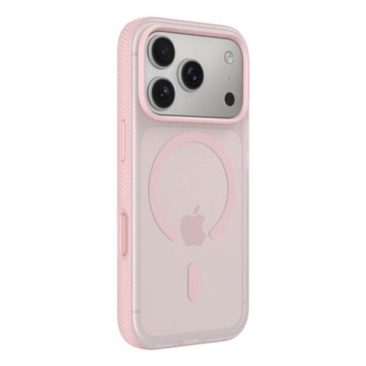 Funda para móvil Belkin SheerForce tipo cover reciclada rosa MagSafe para iPhone 17 Pro