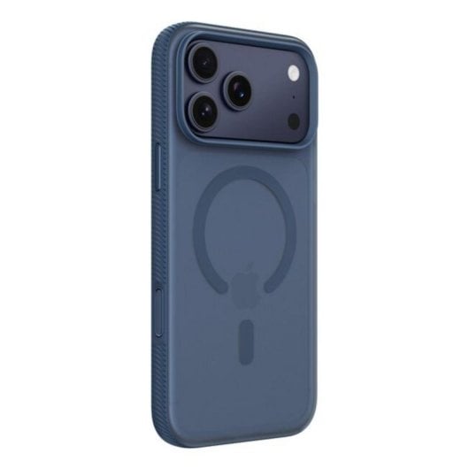 Funda para móvil Belkin SheerForce carcasa resistente reciclada color marino con MagSafe para iPhone 17 Pro Max