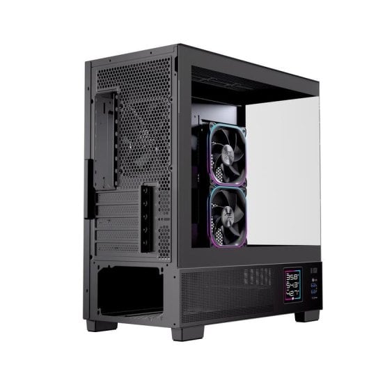 Boîtier Einarex PRISMA SM501D RGB Black micro ATX RGB verre trempé