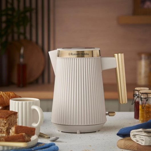 Wasserkocher Russell Hobbs Bronte 1,7L 2400W kabellos Gold Steinfarbe