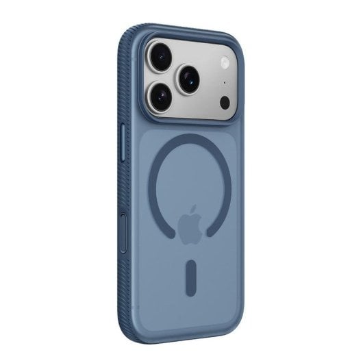 Funda para móvil Belkin SheerForce protección antigolpes reciclada azul compatible con iPhone 17 Pro