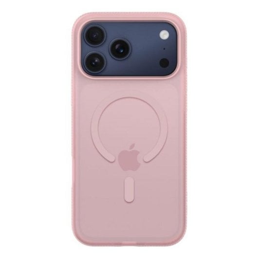 Funda para móvil Belkin SheerForce tipo cover reciclada rosa anticaídas compatible MagSafe para iPhone 17 Pro Max
