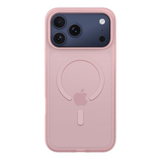 Funda para móvil Belkin SheerForce tipo cover reciclada rosa anticaídas compatible MagSafe para iPhone 17 Pro Max