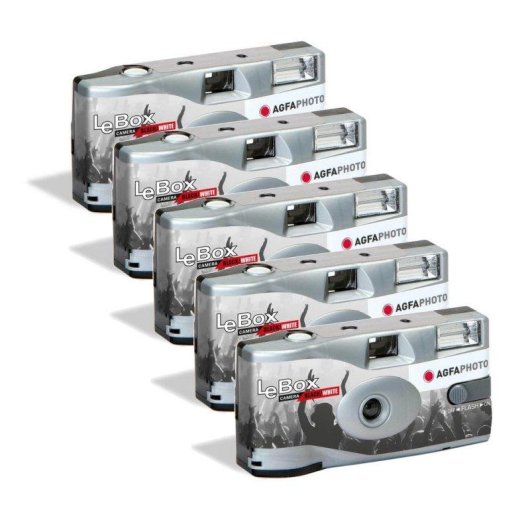 Appareil photo jetable Agfaphoto LeBox Black & White 31 mm pack 5 caméras