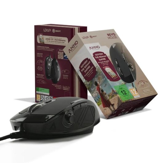 Souris Lexip REVO MOUSE Filaire 12000DPI RGB 12 Boutons Noir Joystick