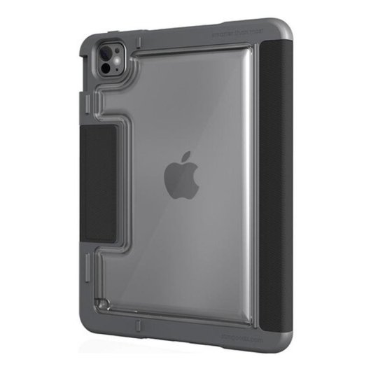 Funda STM Dux Plus Apple iPad Pro 11" M4 antichoc noire translucide folio
