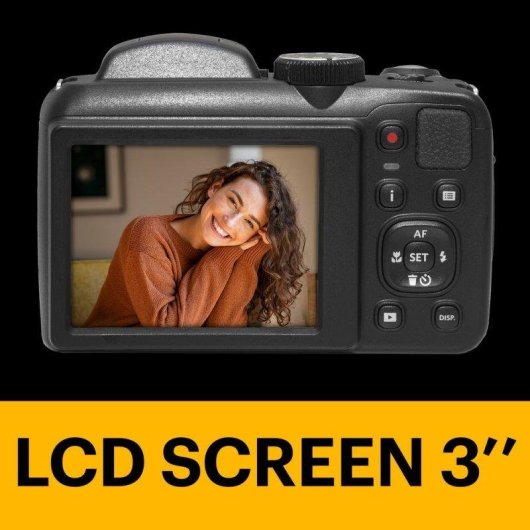 Cámara digital Kodak Pixpro AZ255 Zoom óptico 25x Gran Angular Full HD Funda