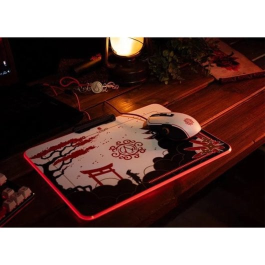 Ratón Lexip Assassin’s Creed Shadows USB Type-A 12000 DPI Nero Oro Rosso Bianco Joystick