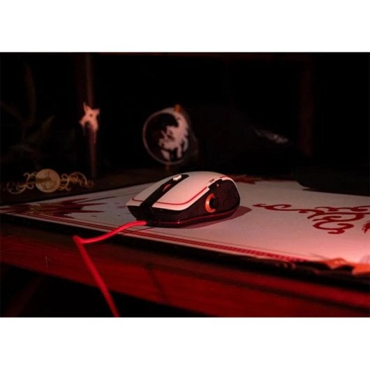 Ratón Lexip Assassin’s Creed Shadows USB Type-A 12000 DPI Nero Oro Rosso Bianco Joystick