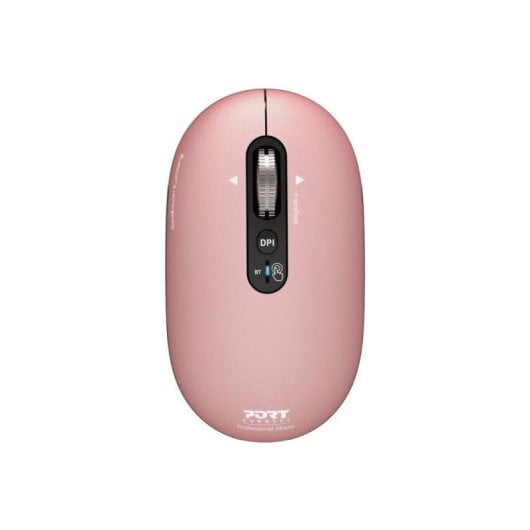 Souris Port Designs PURE MAC Bluetooth 3200 DPI Rose Rechargeable Ambidextre