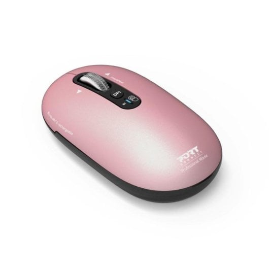 Souris Port Designs PURE MAC Bluetooth 3200 DPI Rose Rechargeable Ambidextre