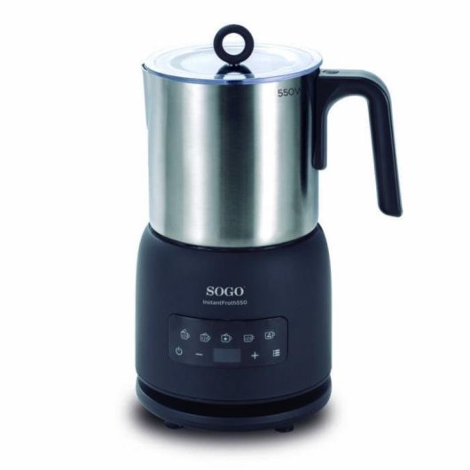 Espumador de leche Sogo KET-SS-7720 5 en 1 pantalla táctil LED acero inoxidable