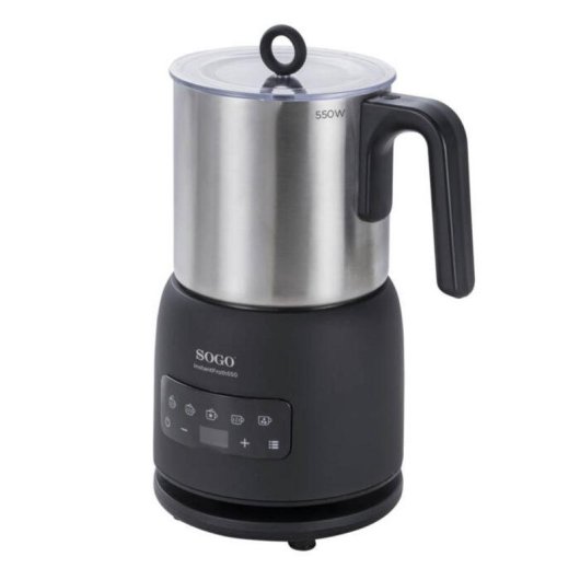 Espumador de leche Sogo KET-SS-7720 5 en 1 pantalla táctil LED acero inoxidable
