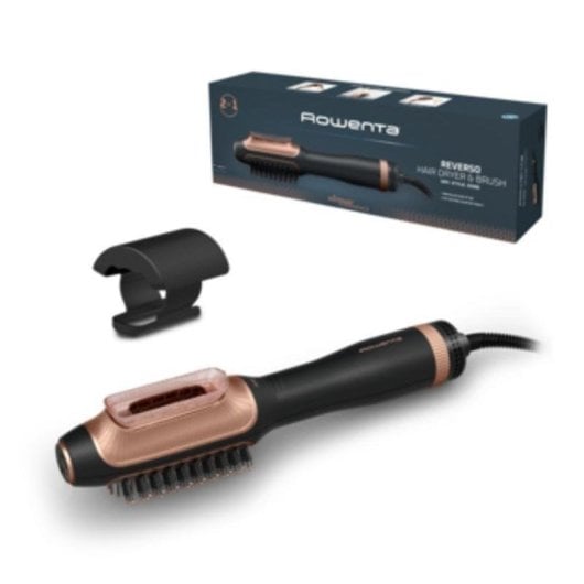 Brosse Soufflante Rowenta CF9840F0 ionique 2 Températures Sèche et Coiffe Noir Cuivre