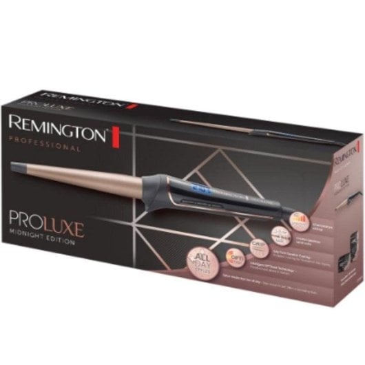 Rizador Remington PROLUXE MIDNIGHT EDITION con ajuste digital y apagado automático
