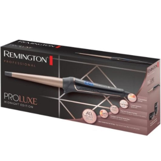 Rizador Remington PROLUXE MIDNIGHT EDITION con ajuste digital y apagado automático
