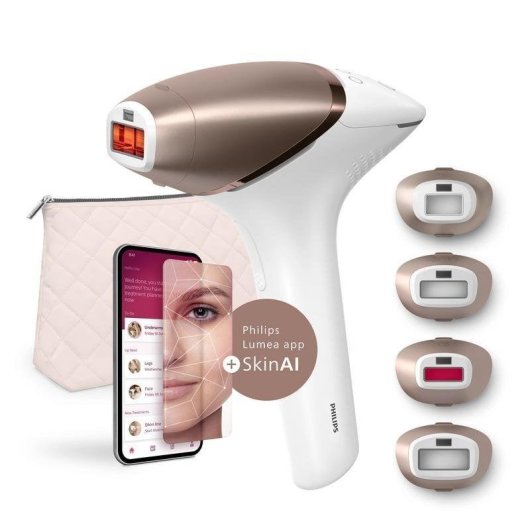 Epilatore Luce Pulsata Philips Lumea 9900 BRI951/01 SenseIQ Senza Fili