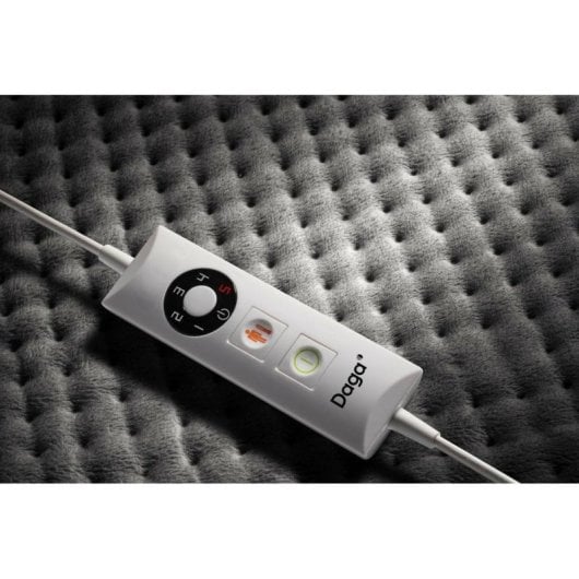 Almohadilla térmica Daga Confort microfibra control electrónico 5 zonas gris y roja