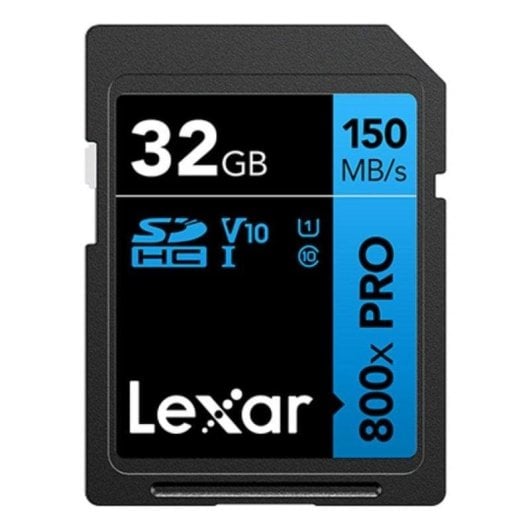 Carte SD Lexar High-Performance 800xPRO 32 Go UHS-I 150 Mo/s