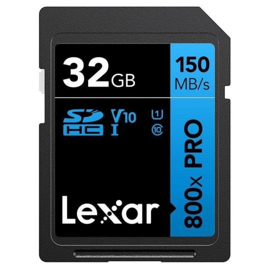 Carte SD Lexar High-Performance 800xPRO 32 Go UHS-I 150 Mo/s