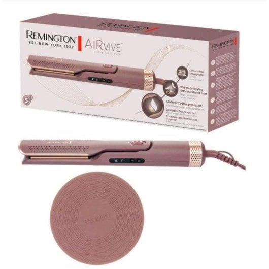 Piastra per Capelli Ceramica Remington AS8930 190ºC 2 Impostazioni Spegnimento Automatico Rosa