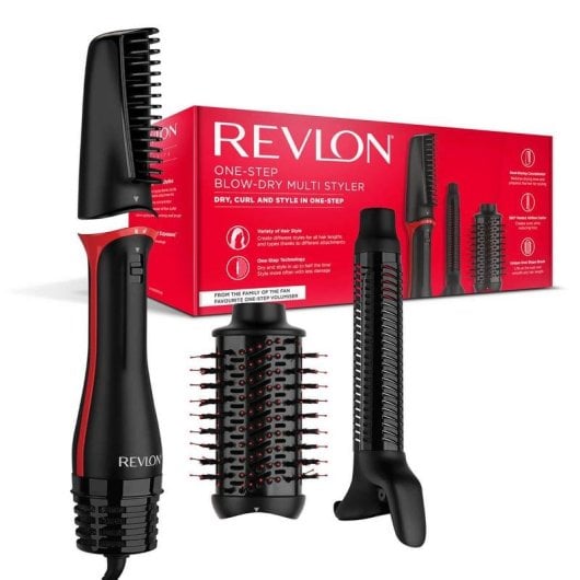 Herramienta de peinado Revlon RVDR5333E multistyler 1100 W negro y rojo