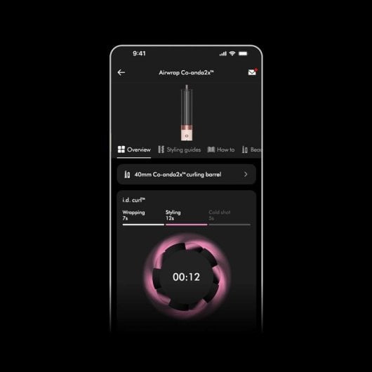 Multistyler Dyson Airwrap Co-anda 2x Straight + Wavy Noir Or rose accessoires 1700 W