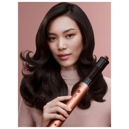 Modelador Multifuncional Dyson Airwrap Coanda 1700W 4 Temperaturas 3 Velocidades Múltiplos Acessórios Preto Ouro Rosa