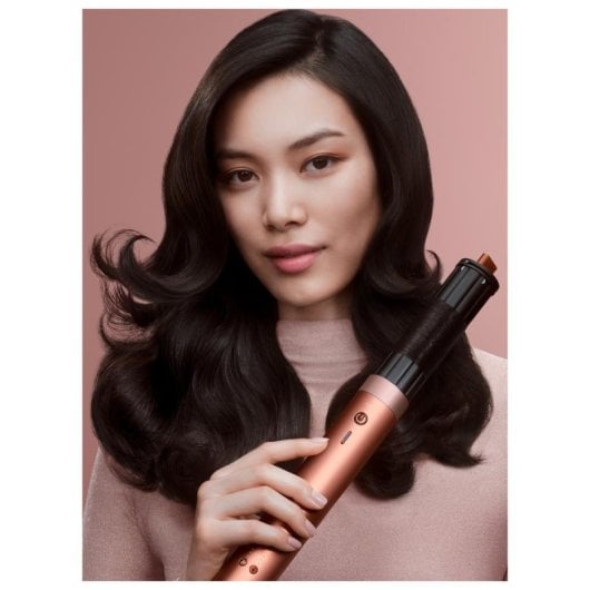 Multistyler Dyson Airwrap Co-anda 2x Straight + Wavy Noir Or rose accessoires 1700 W