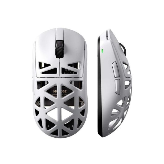 Mouse MCHOSE A7X Ultra Wireless Bluetooth USB-C 42000 DPI Bianco 7 Pulsanti Ultra-leggero