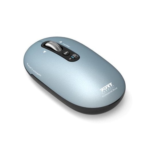Souris Port Designs PURE MAC Bluetooth 3200 DPI Bleu Ambidextre Sans Fil USB-C