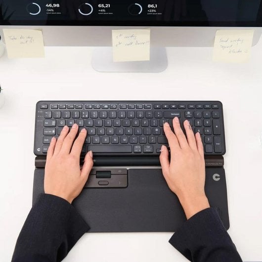 Ratón Contour Design RollerMouse Pro Cable USB 2800 DPI Negro Reposamuñecas Ergonómico