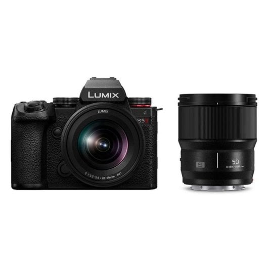 Câmara Mirrorless Panasonic Lumix S5II 24.2MP Sensor Full-Frame 20-60mm + 50mm Wi-Fi Bluetooth