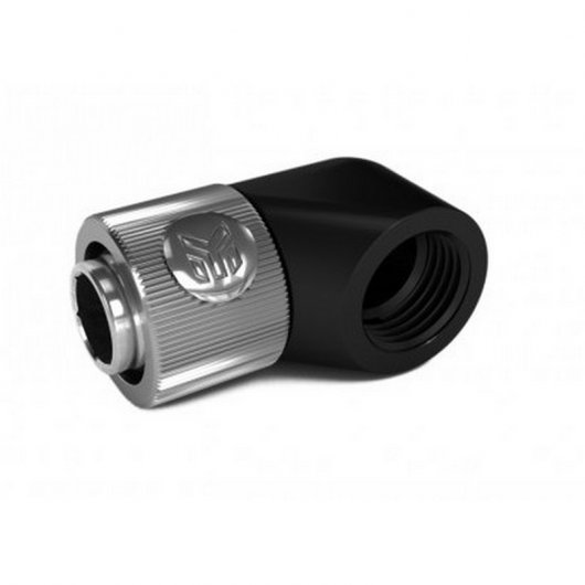 EKWB EK-AF Adaptador de Montaje 90 Grados 2F G1/4" Negro