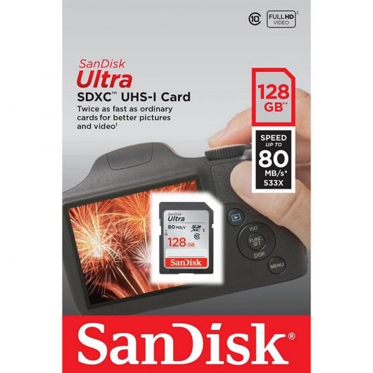 SanDisk SDXC 128GB Clase 10