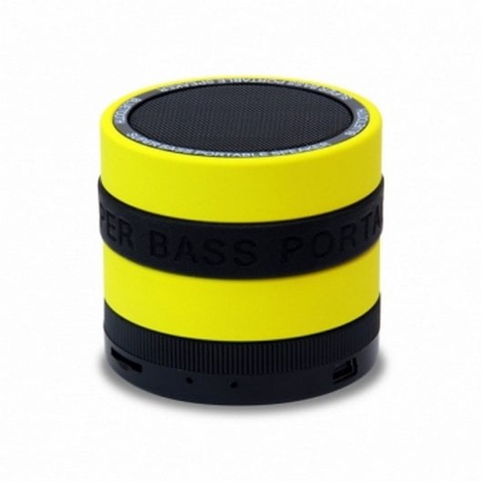 Conceptronic Super Bass Altavoz Bluetooth Cilindro Amarillo