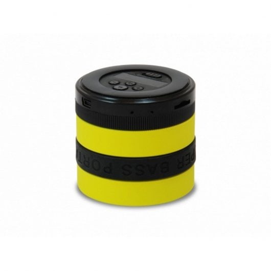 Conceptronic Super Bass Altavoz Bluetooth Cilindro Amarillo