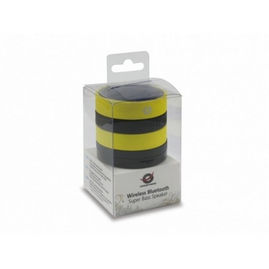 Conceptronic Super Bass Altavoz Bluetooth Cilindro Amarillo