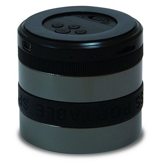 Conceptronic Super Bass Altavoz Bluetooth Cilindro Gris