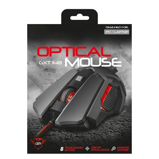 Trust GXT 148 Ratón Gaming 3200DPI Negro