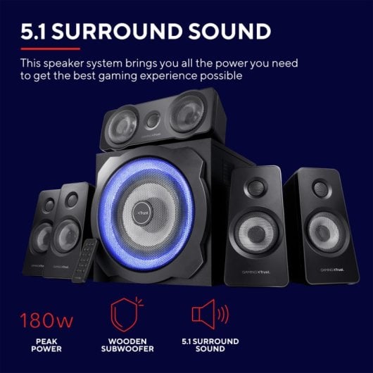 Trust GXT 658 Tytan Altavoces 5.1