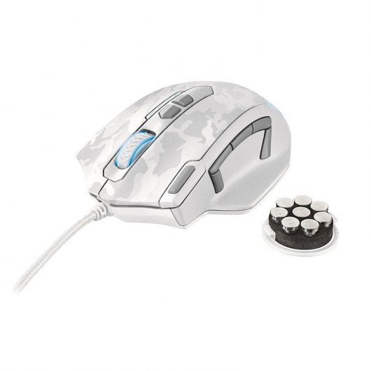 Trust GXT 155W Ratón Gaming 4000DPI Blanco Camuflaje