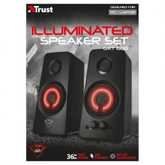 Trust 21202 altoparlante Nero, Rosso 18 W