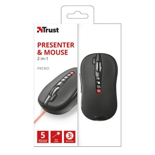 Trust Premo Ratón y Puntero Laser Presentador