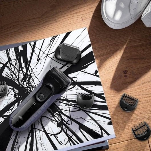 Elektrorasierer Braun Series 3 3000BT Kabellos 45min Wasserdicht 5 Aufsteckkämme Schnellladung