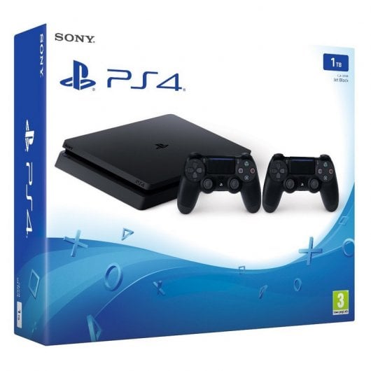 Sony PlayStation 4 Slim 1TB + 2 Mandos