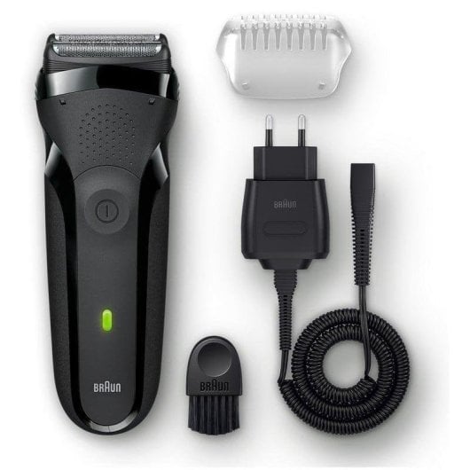 Rasoir Visage Braun Series 3 300s Sans Fil 20min Sec 3 Lames Charge Rapide