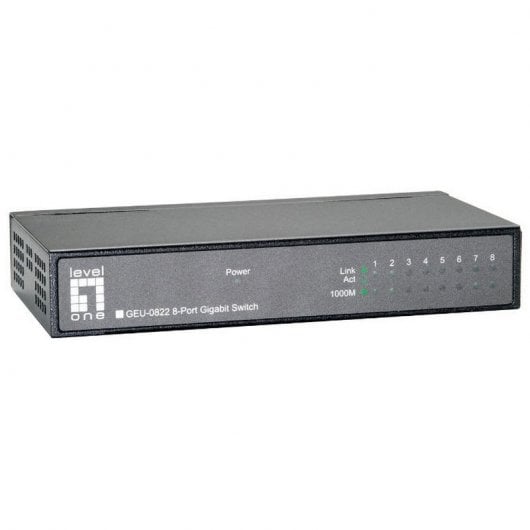 LevelOne GEU-0822 Netzwerk-Switch Unmanaged Gigabit Ethernet (10/100/1000) Schwarz
